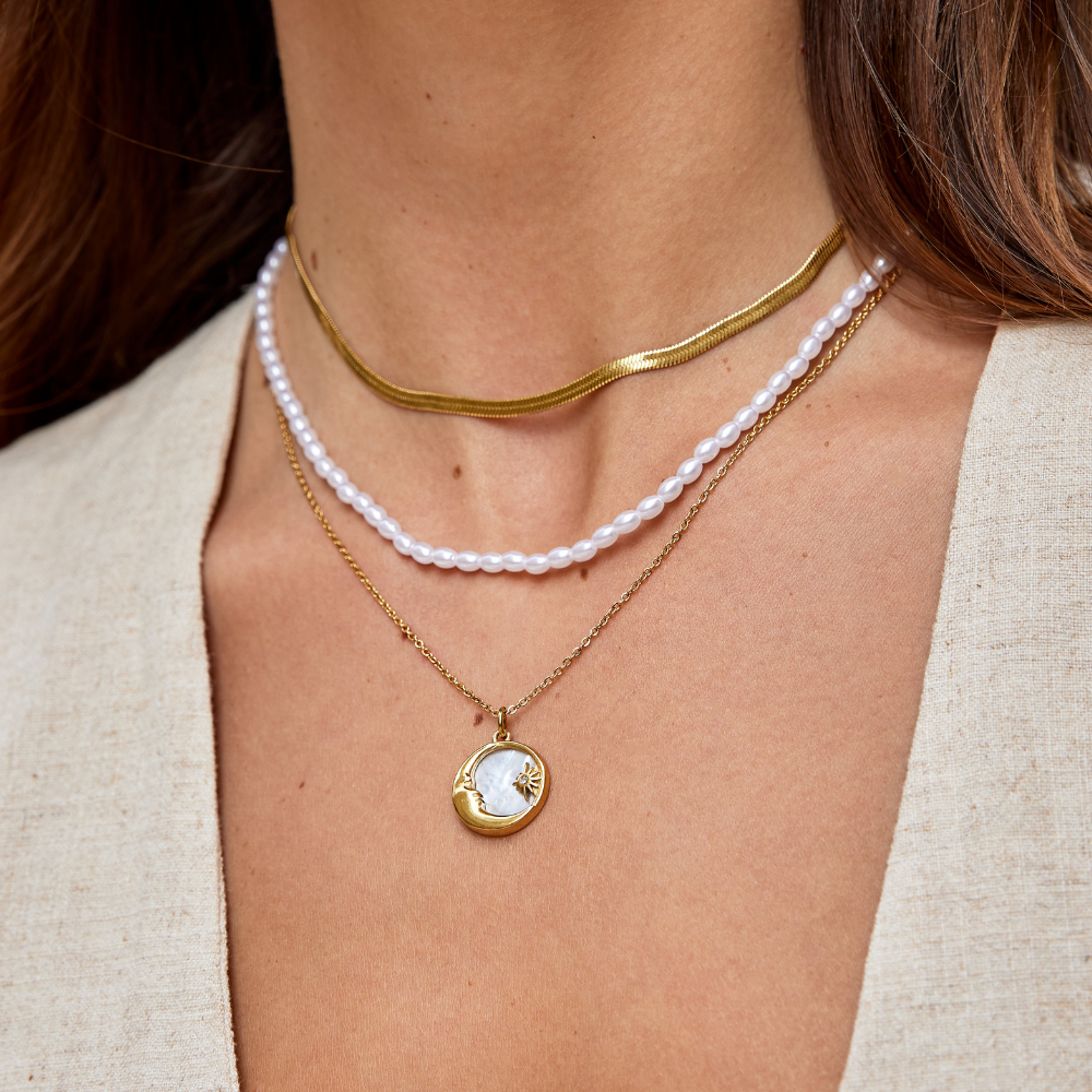 Schlangenketten Goldene Halskette