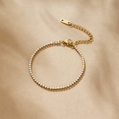 Cordelia Goldene Tennisarmband