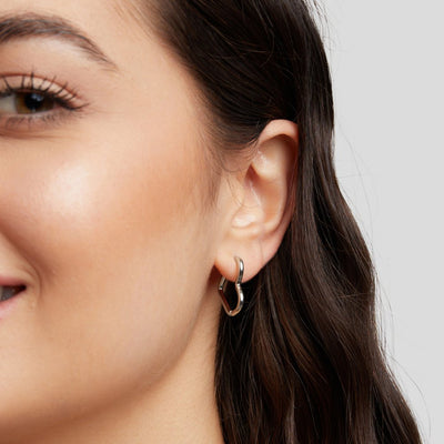 Hart Zilver Ohrringe