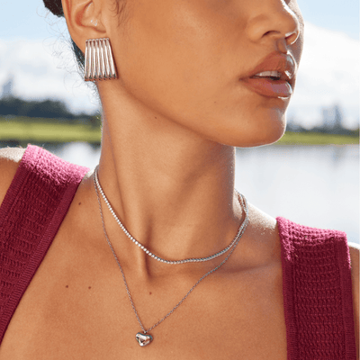 Nova Silberne Ohrringe