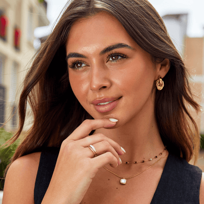 Sofia Verdrehte Silber Creolen